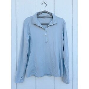 Bloquv Outdoor Long Sleeve Polo Shirt Womens Large UV Activewear sz L